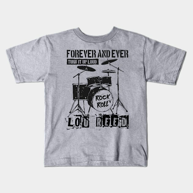 lou reed forever and ever Kids T-Shirt by cenceremet